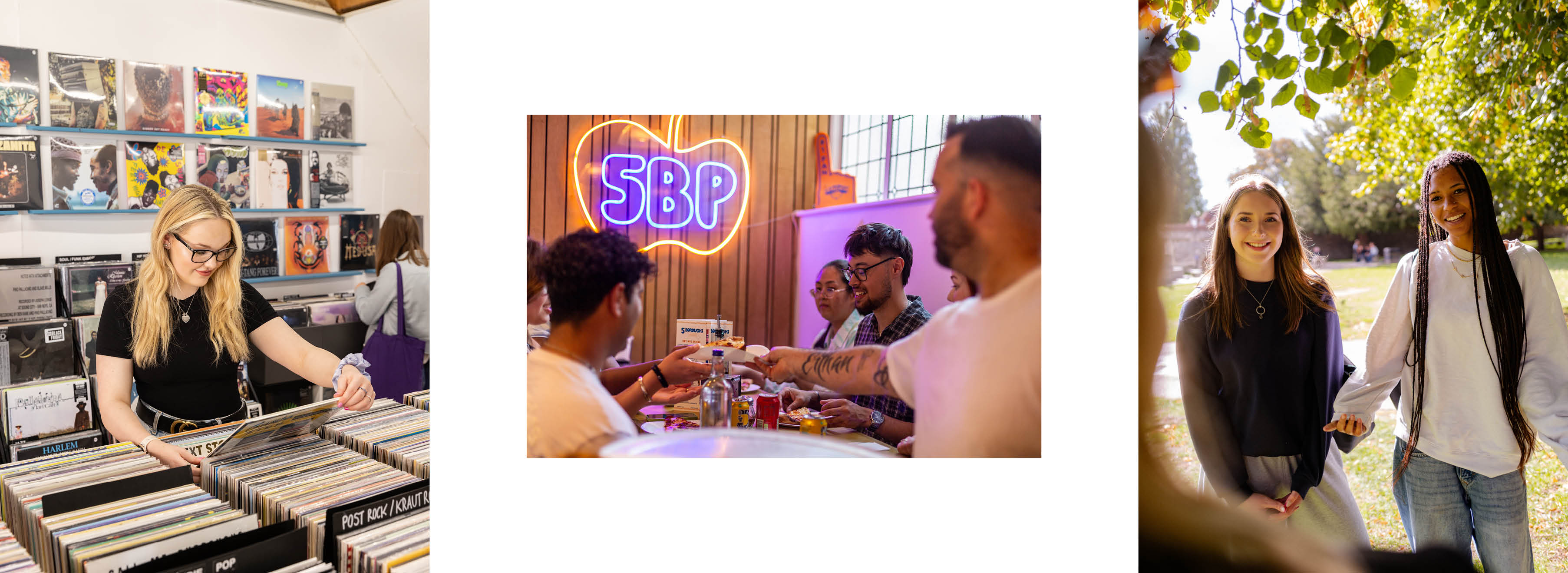 Montage of students enjoying the City