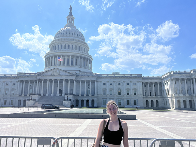 Student Abroad student Clara Wood Washington