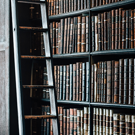 Library full of old books