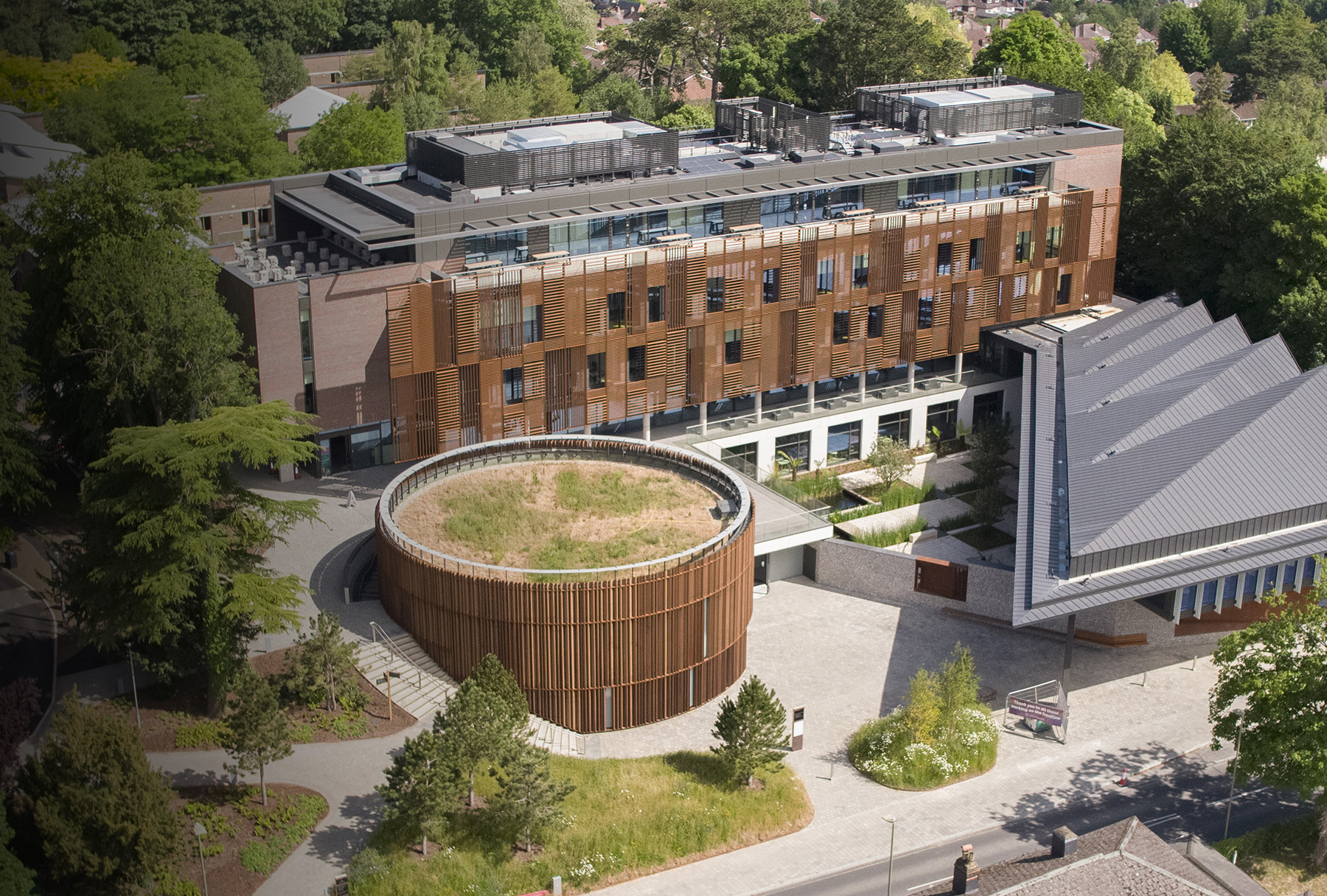 Aerial of West Downs Centre