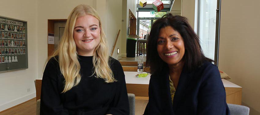 Photo of Lottie Dickens and Savithri Bartlett