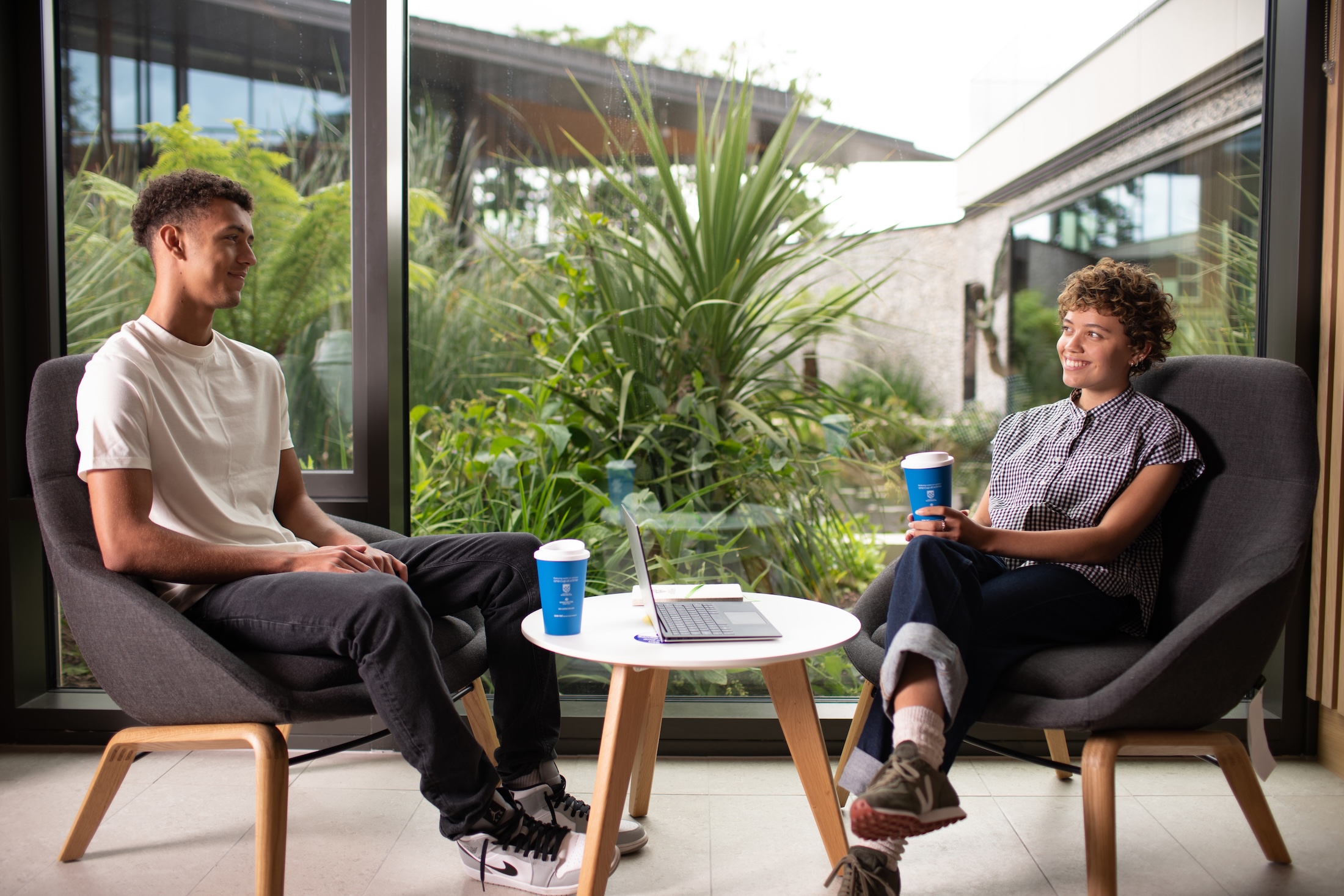 Two Students having Coffee