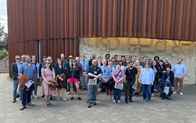 Group of people outside West Downs