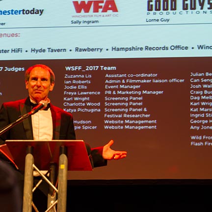 Winchester Film Festival director at launch event