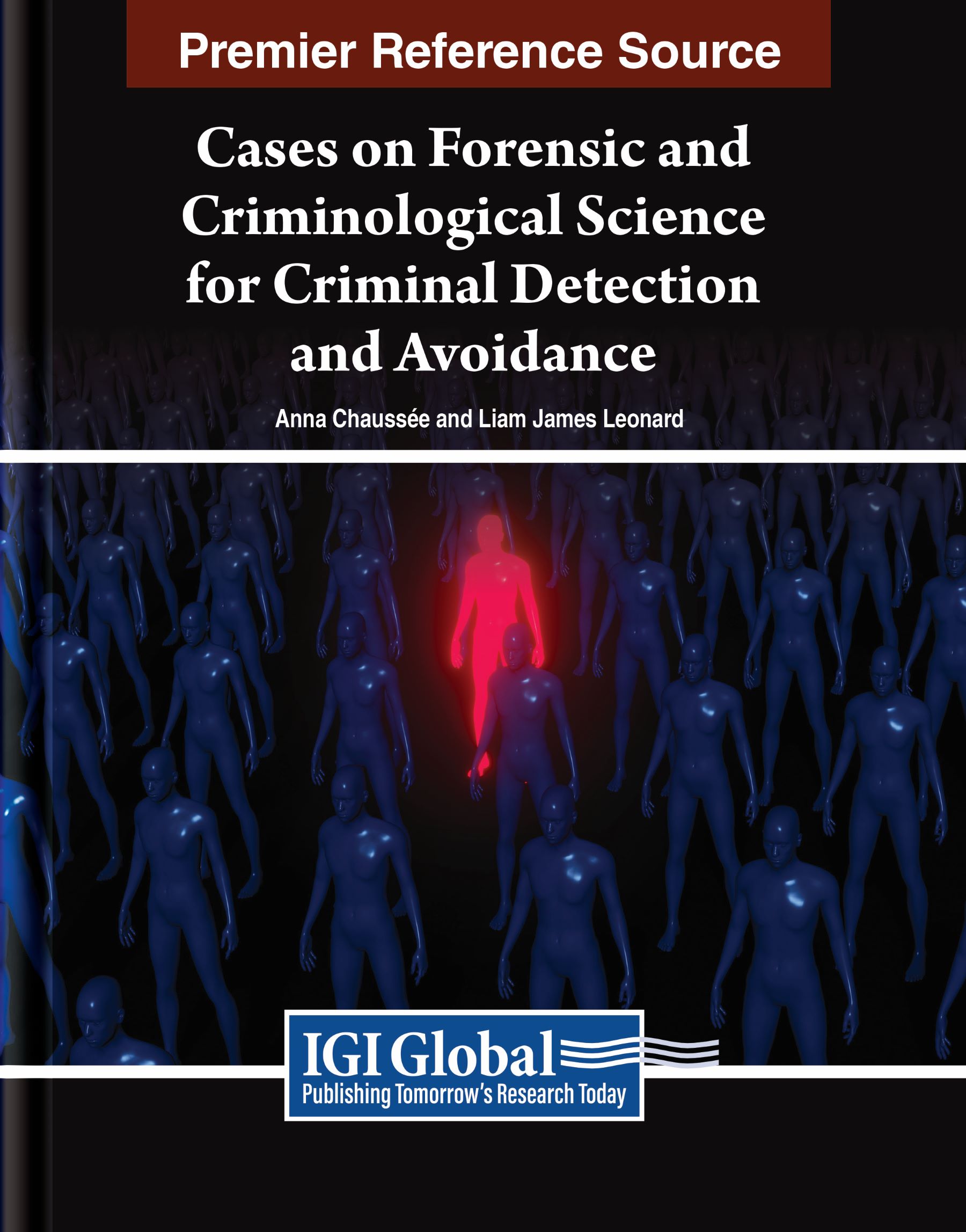 Book cover with red figure in crowd