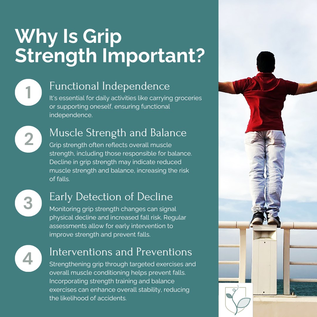 Graphic with tips about health on one side and man standing with his arms outstretched
