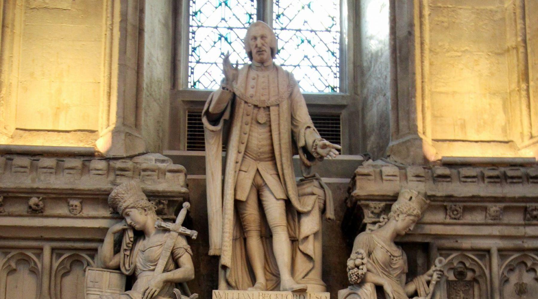 18th-century statue of Lord Mayor William Beckford in London