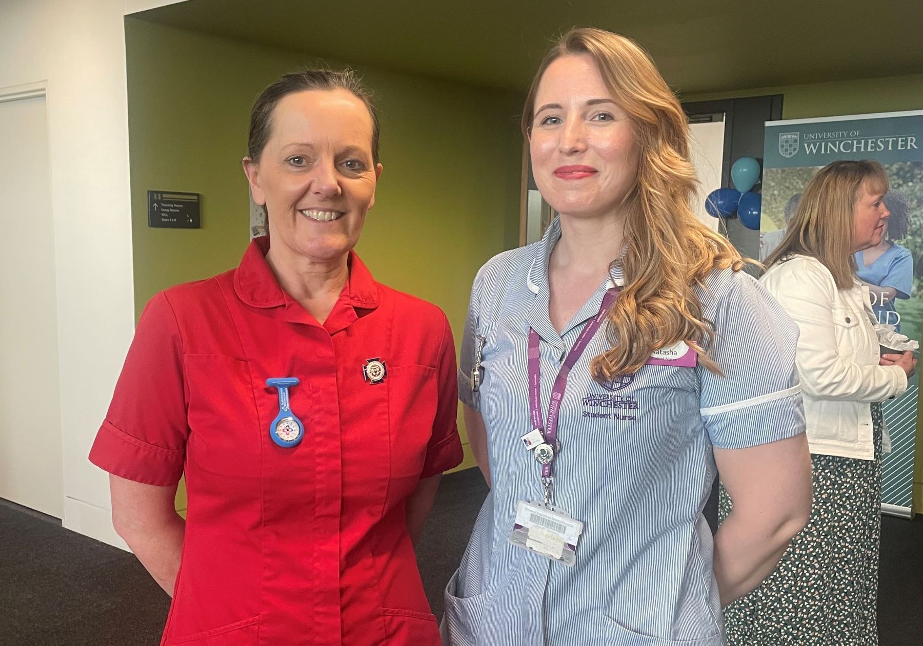 Two female nurses in uniform