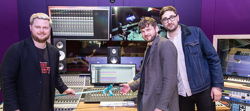 alt-J in the recording studio