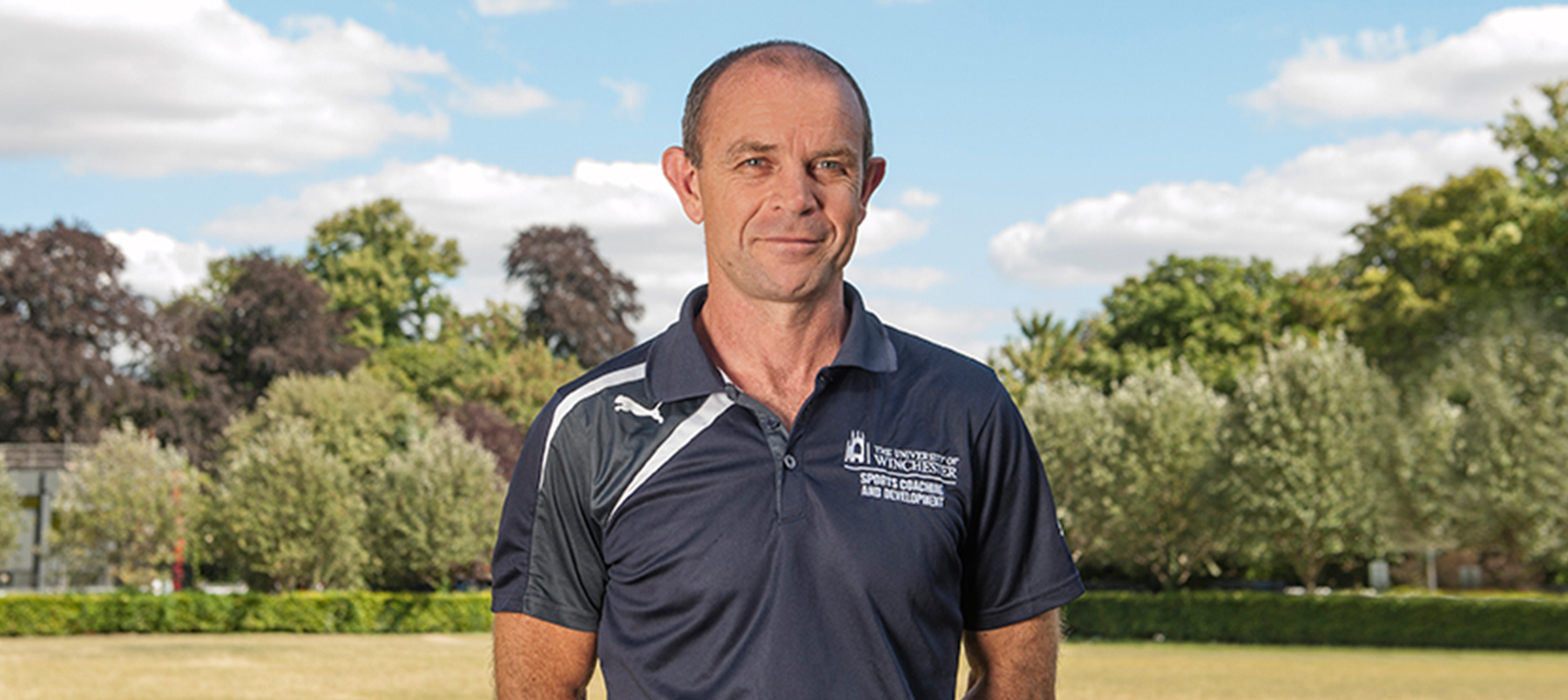 Richard Cheetham on a sports pitch