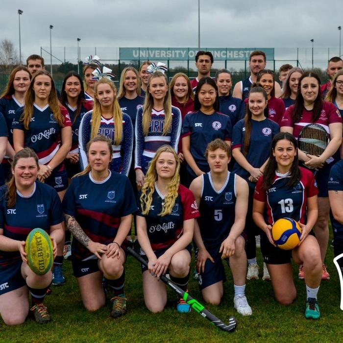 Line up students sports teams