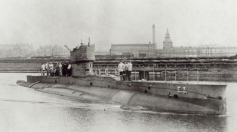 British E Class Submarine from World War One