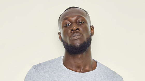 Headshot of grime artist, Stormzy