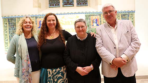 Jo Trelfa, Dr Juliet Trail, Professor Elizabeth Stuart and Dr Terry Biddington