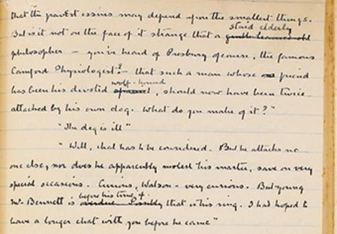 Sherlock manuscript