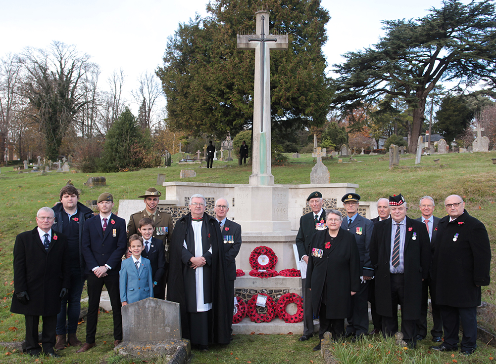 West Hill cemetery Remembrance service