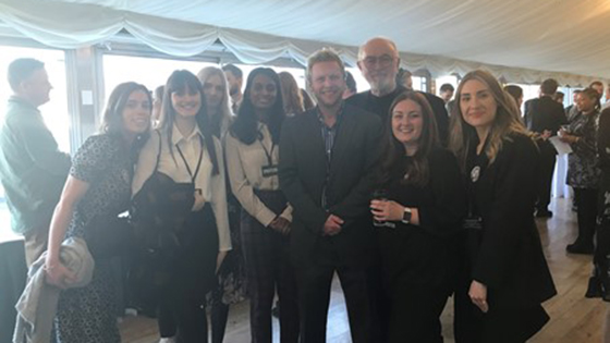 Students meet actor Peter Egan