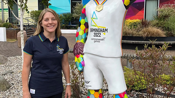 karen chapman at the commonwealth games