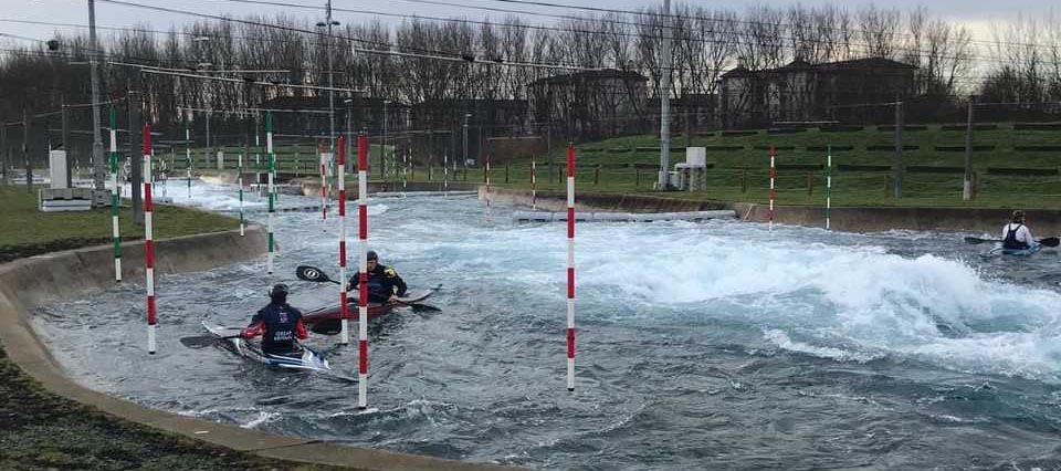 White water kayaking