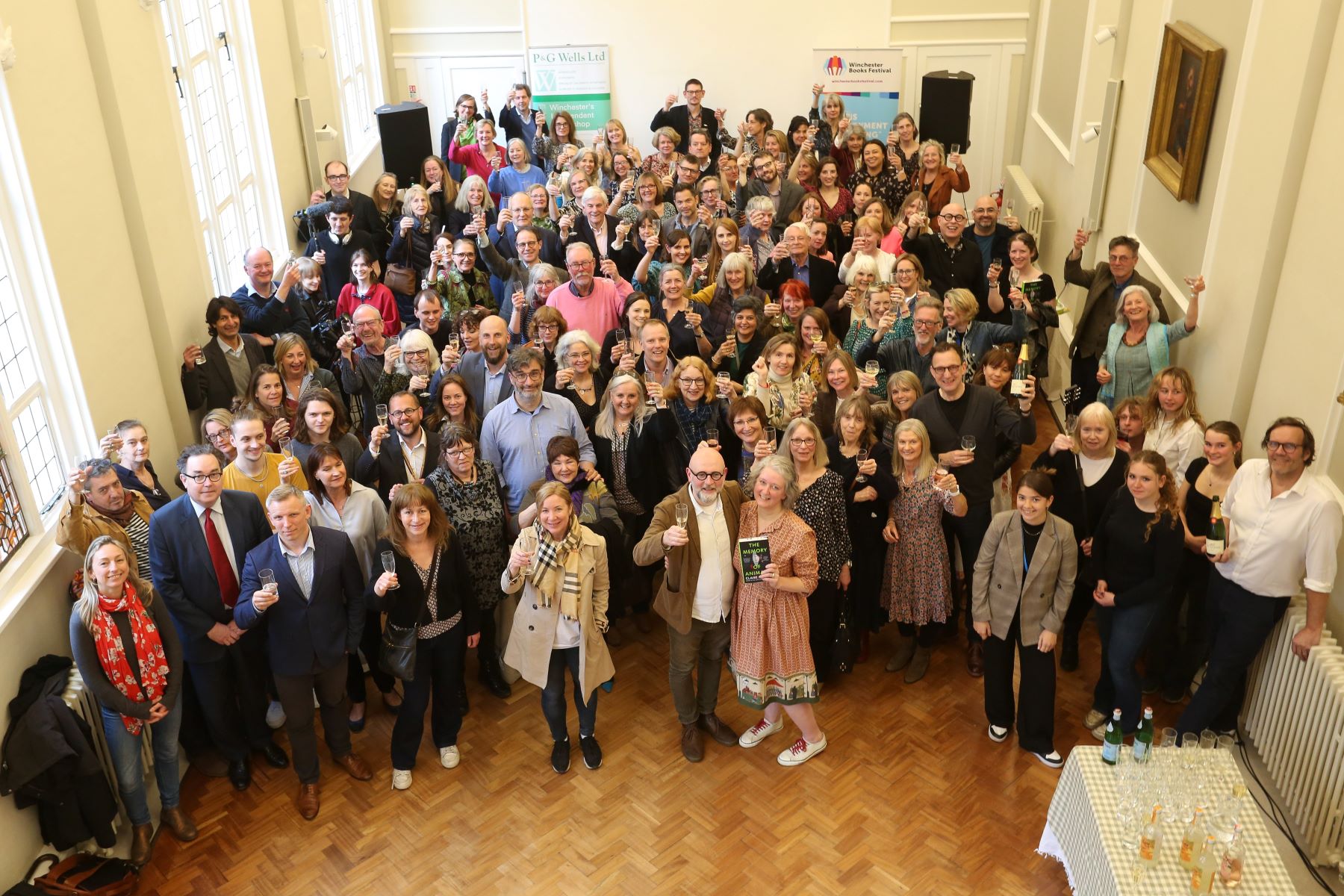 Large group of people at books festival