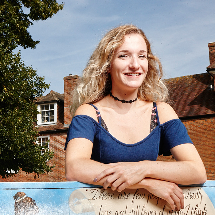 Evie Payne on Jayne Austin Bench