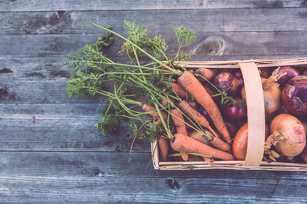 Box of vegetables