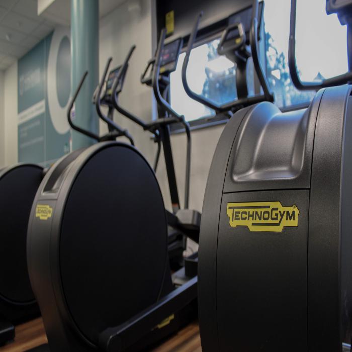 A close up of gym equipment