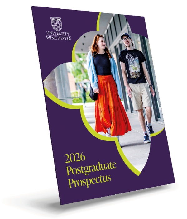 The front cover of the Postgraduate Prospectus for 2026