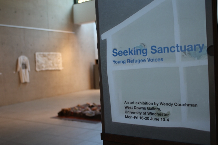 The entrance to a Sanctuary exhibition in the Gallery