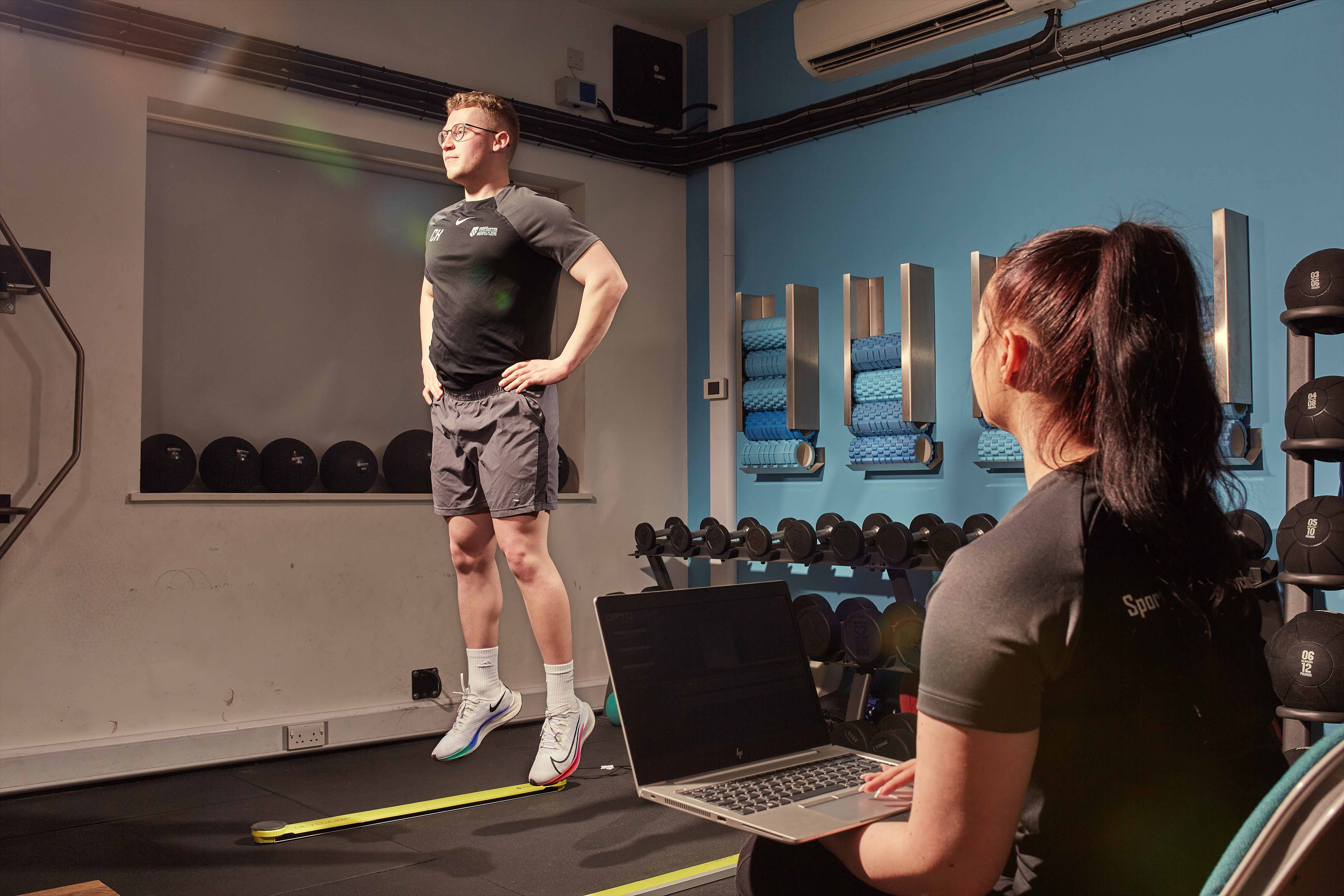 Students carry out an experiment