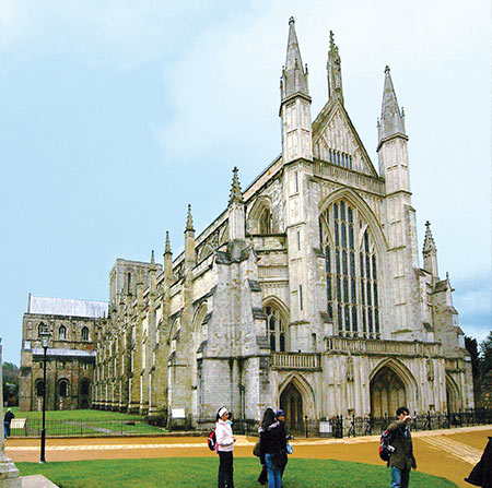 Winchester Cathedral and grounds