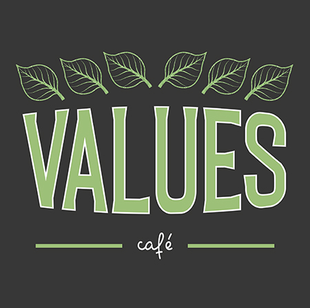 Logo for Values Café at the University of Winchester