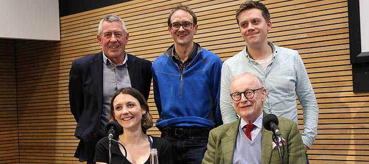Photo of Any Questions panellists together at the end of the programme