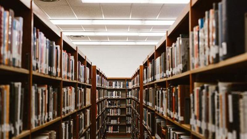 Library shelves
