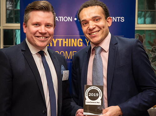 Law Society student collects award 